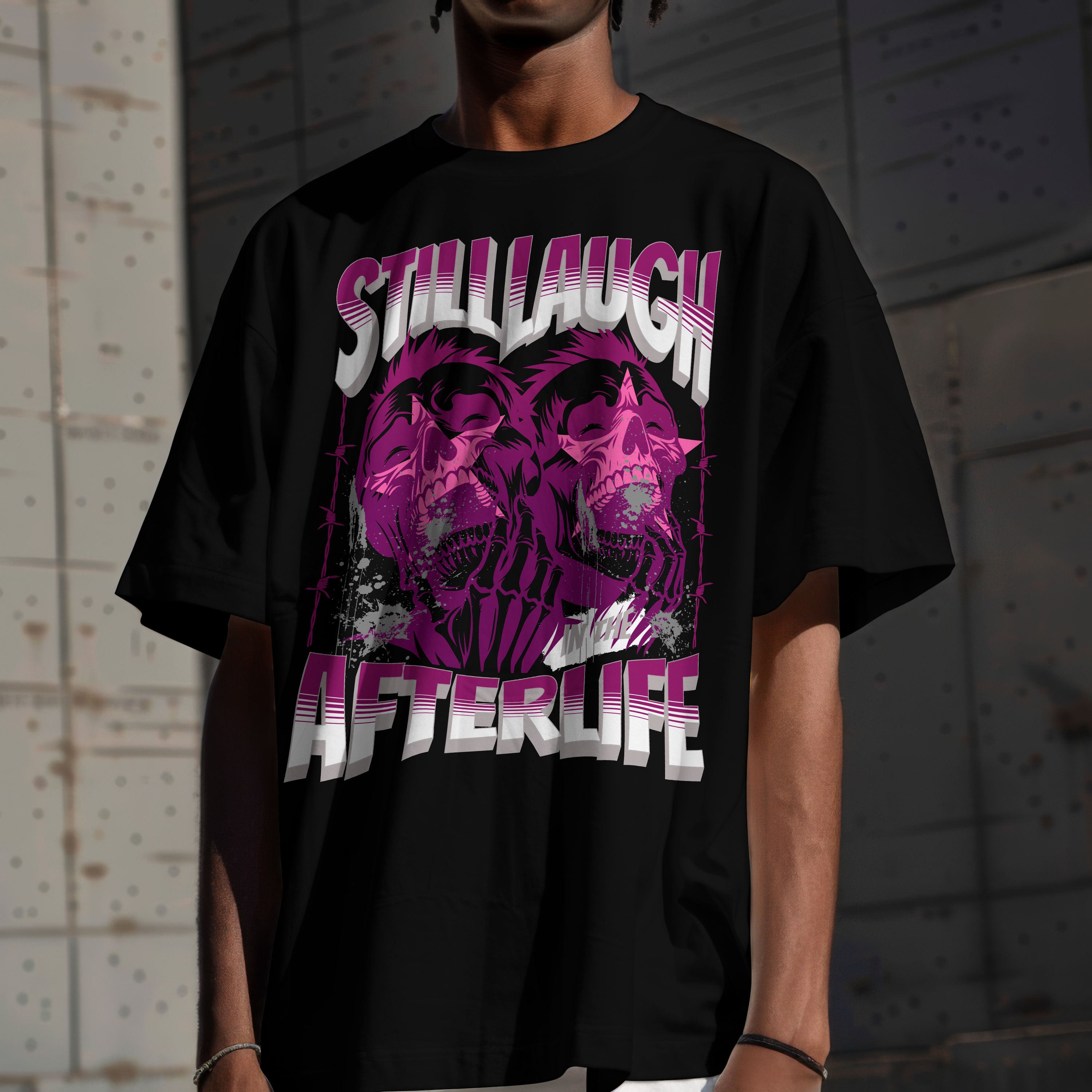 SkullsLaughTheirDeath Oversized Tee